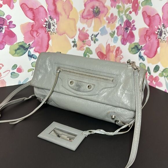 💯Authentic Balenciaga Silver Metalic Crossbody🍀 - Picture 5 of 17